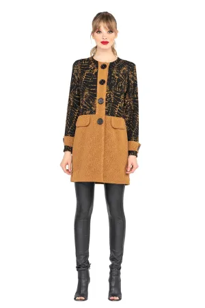 4 Buttons Coat w/ Flaps