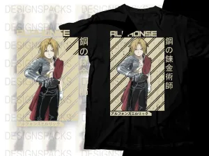 Anime Alphonse Stylish Graphic Png Digital Download