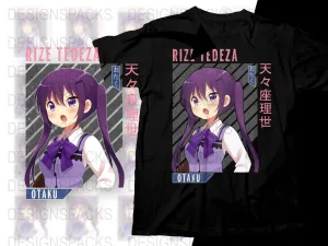 Anime Rize Tedeza Otaku Themed Graphic Png Digital Download
