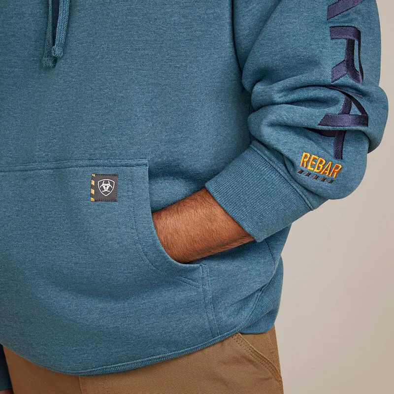 Ariat Mens Rebar Graphic Logo Hoodie Style 10046664