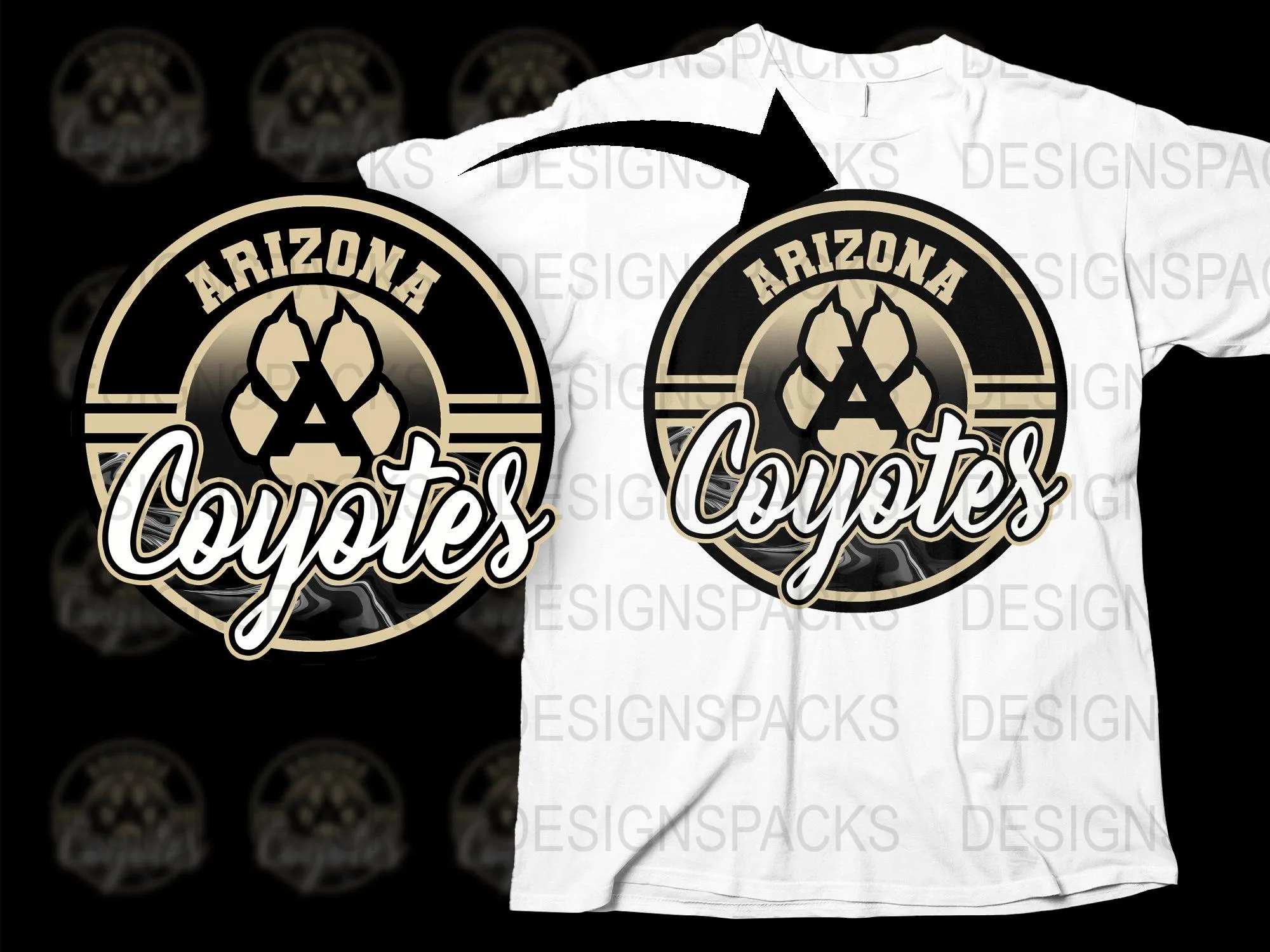 Arizona Coyotes Logo Graphic Png Digital Download