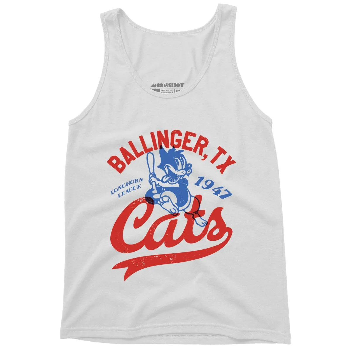 Ballinger Cats - Texas - Vintage Defunct Baseball Teams - Unisex Tank Top