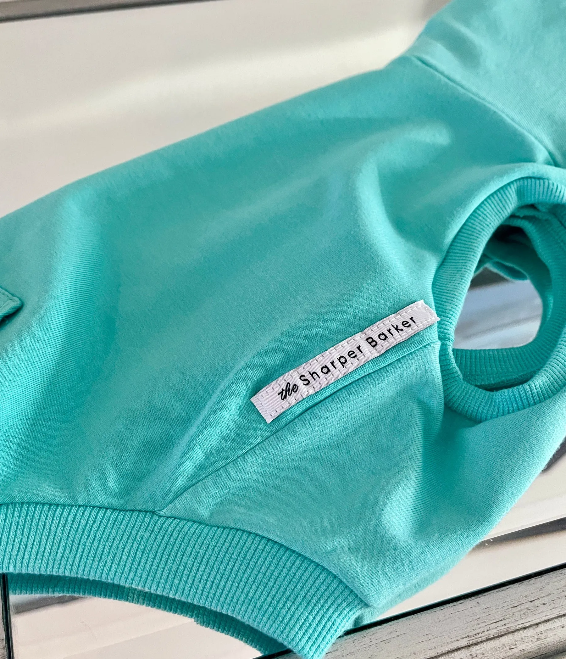 bamboo cotton hoodie - blue lagoon - few left!