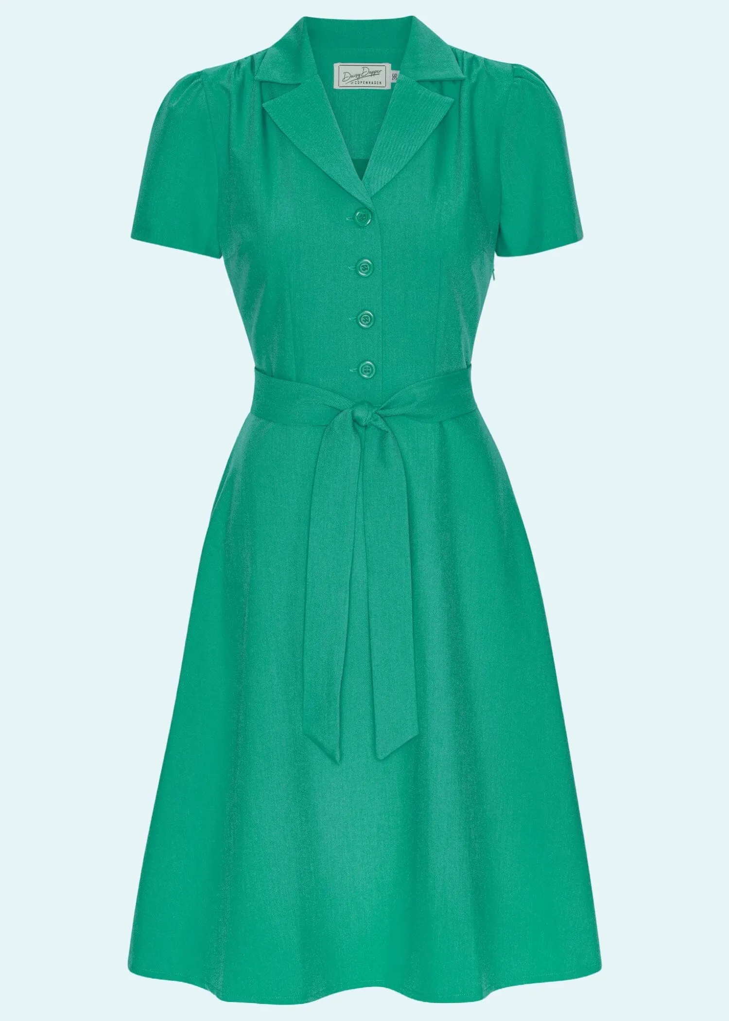 Betty skjortekjole i aqua grøn