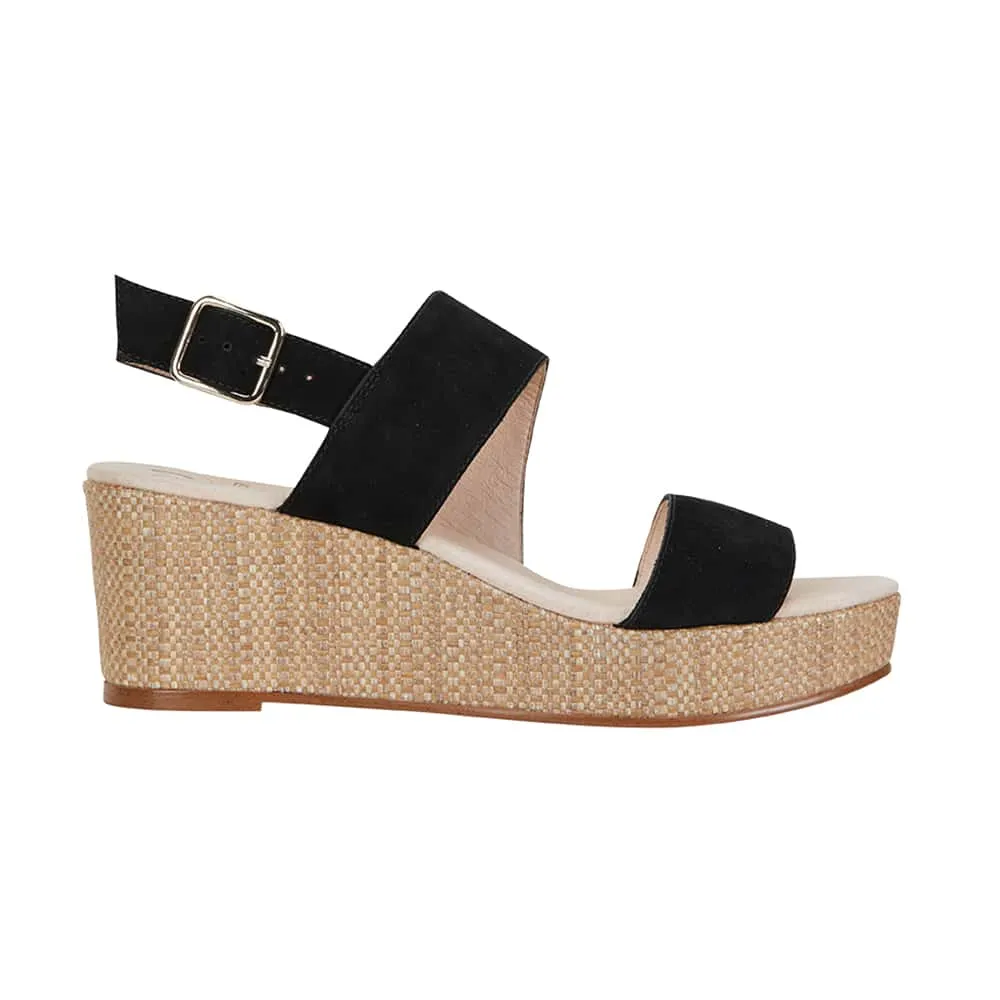 Caitlin Heel in Black Nubuck