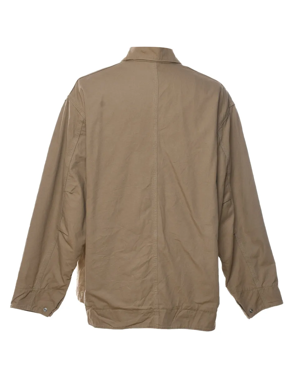 Carhartt Classic Beige Zip-Front Workwear Jacket - XL