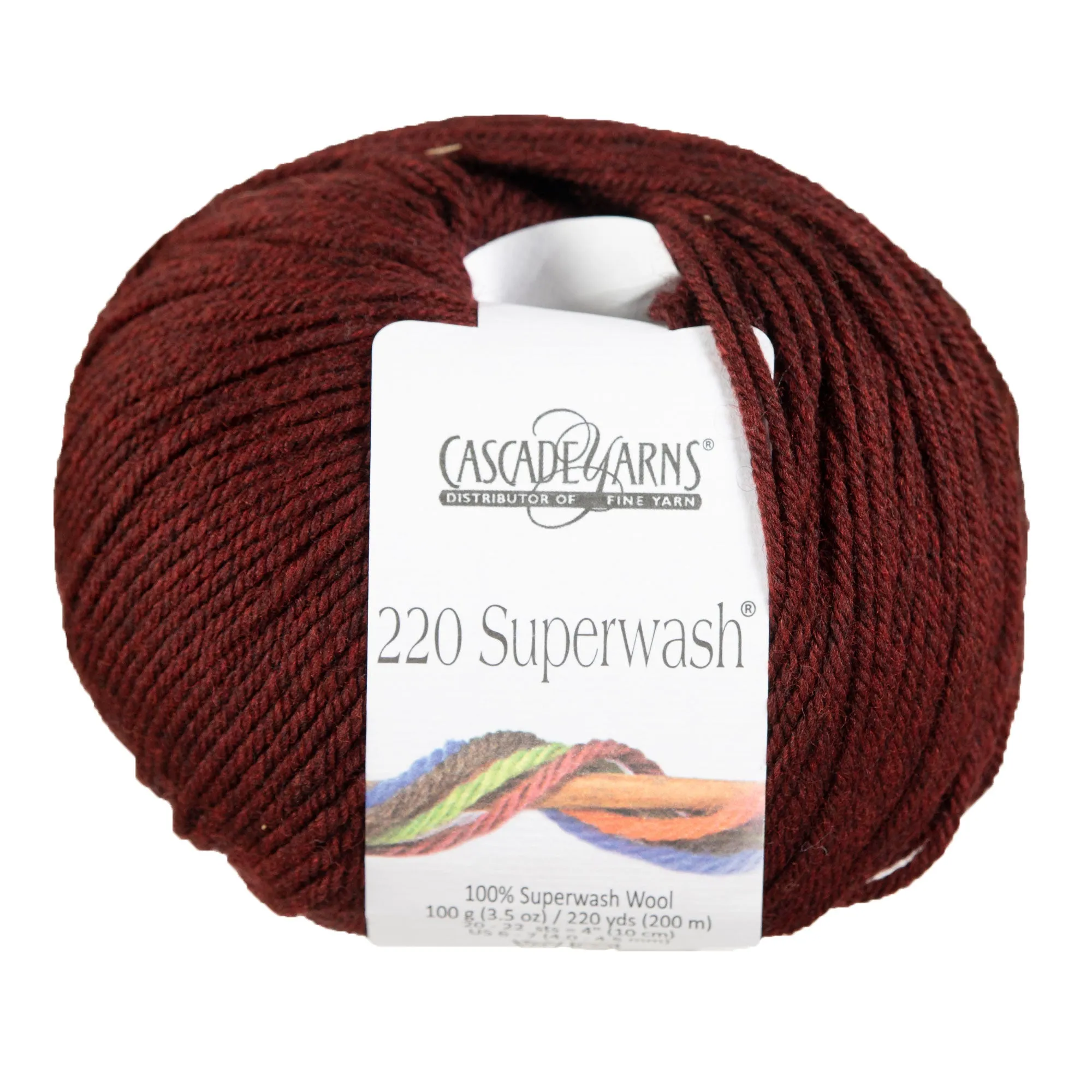 Cascade Yarns 220 Superwash Yarn - 1923 Red Wine Heather