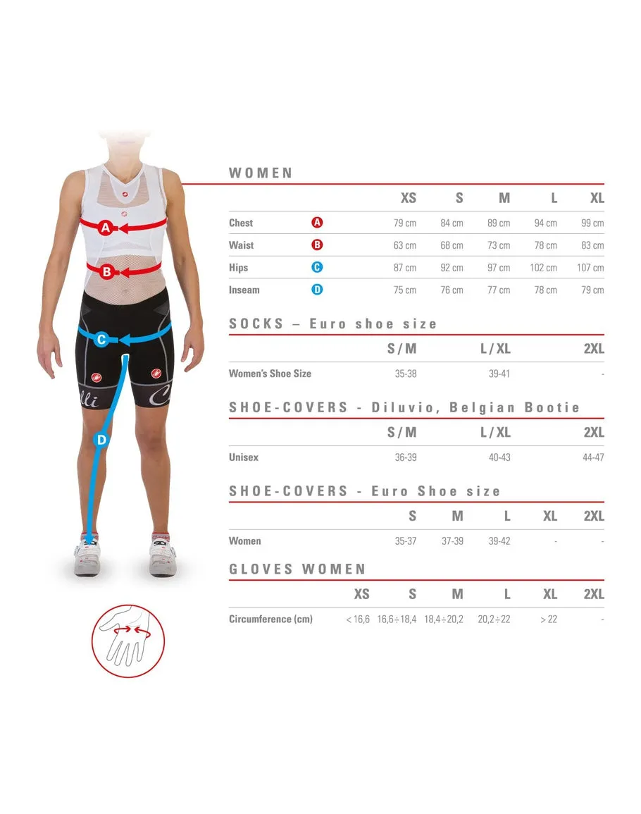 CASTELLI SORPASSO 2 WOMEN TIGHT BLACK BLACK 女裝 單車褲 