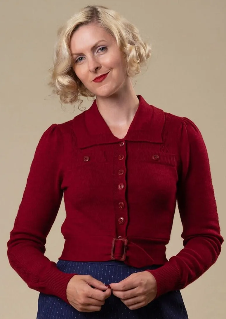 Catch me if you can- cardigan i bordeaux
