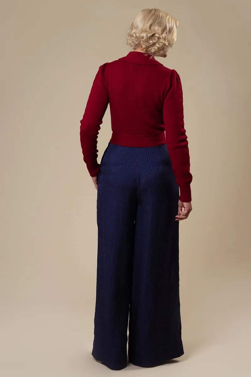 Catch me if you can- cardigan i bordeaux