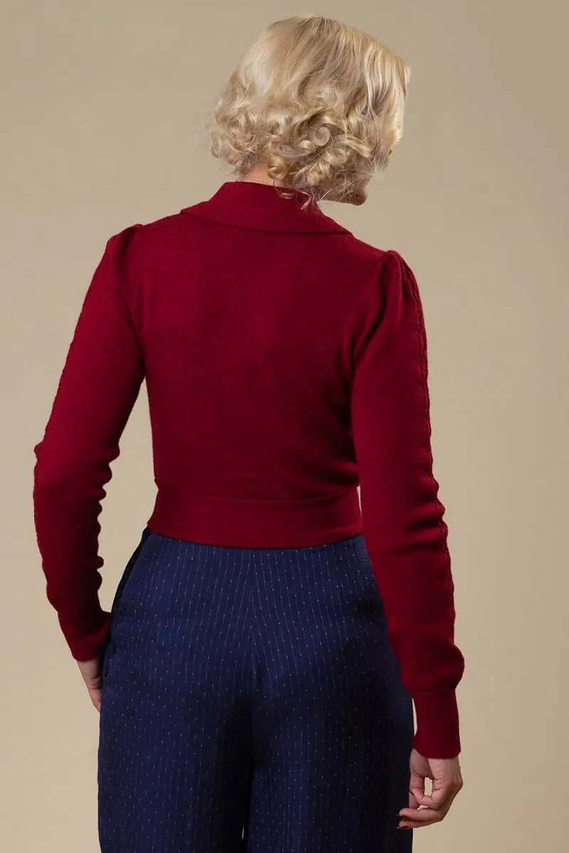 Catch me if you can- cardigan i bordeaux