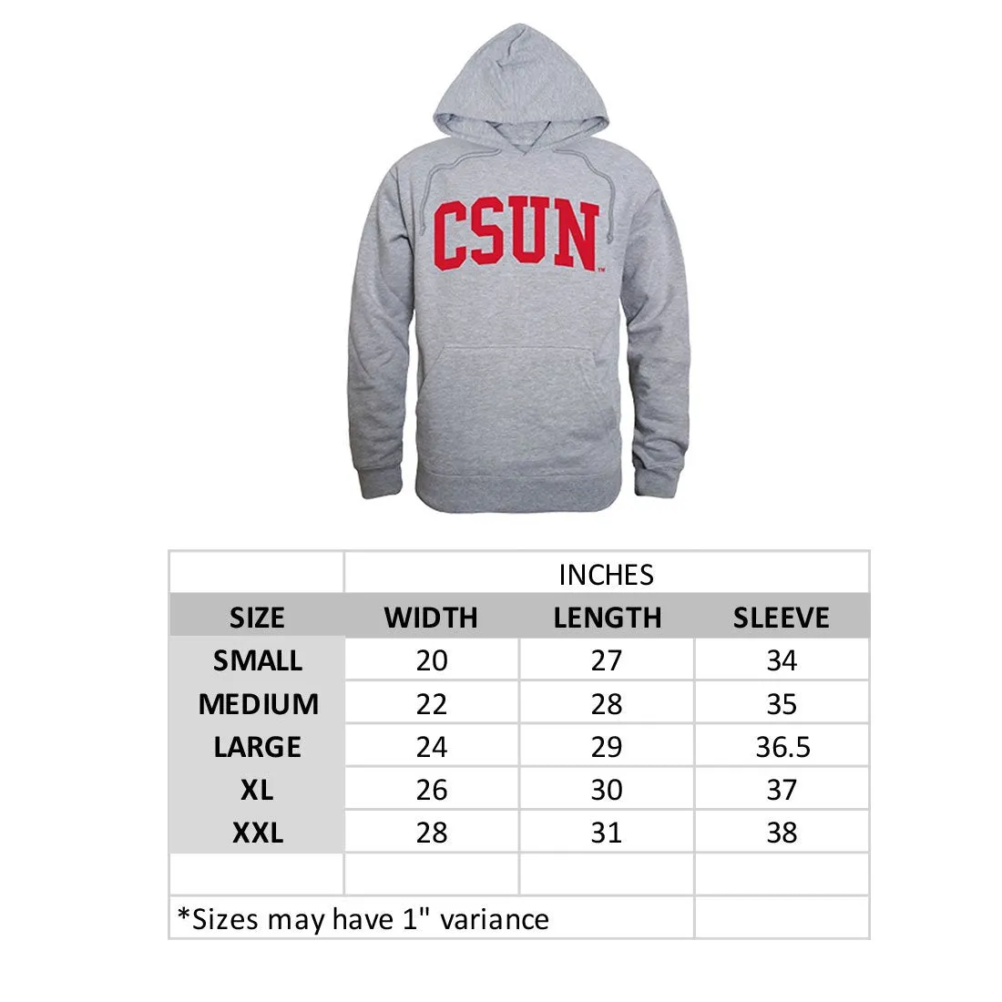CSU Coppin State University Game Day Hoodie Sweatshirt Heather Grey