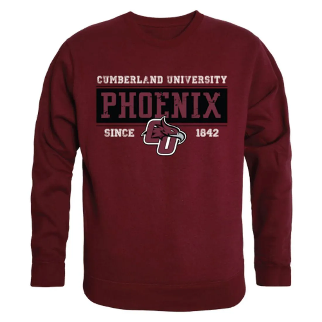 Cumberland University Phoenix Established Crewneck Pullover Sweatshirt Sweater Maroon