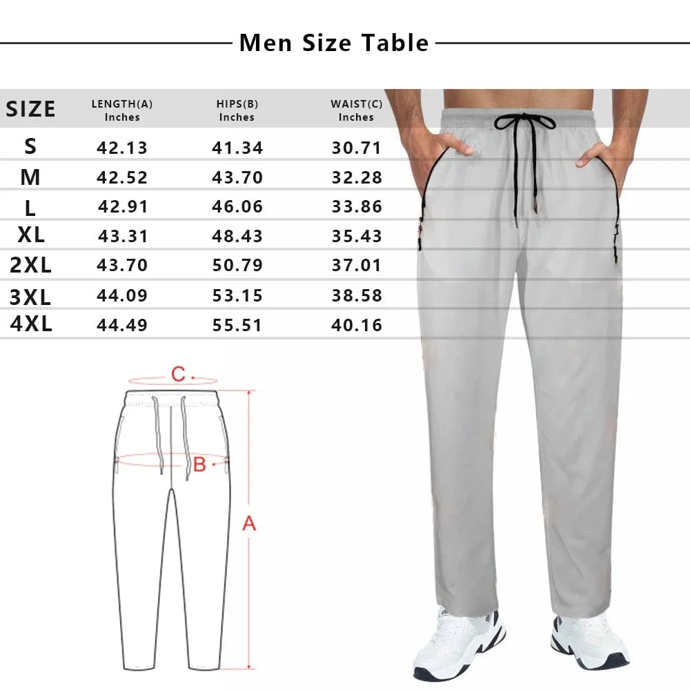 Custom Face Quick Dry Pants Multicolor Couple's All Over Print Casual Elastic Drawstring Pants