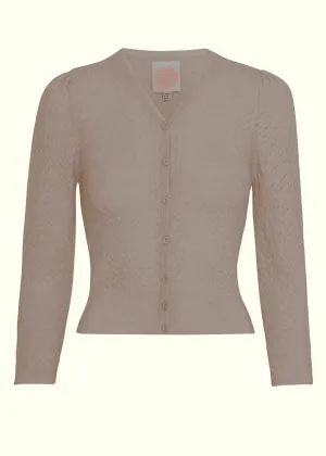 Delightful Daytime Cardigan i camel