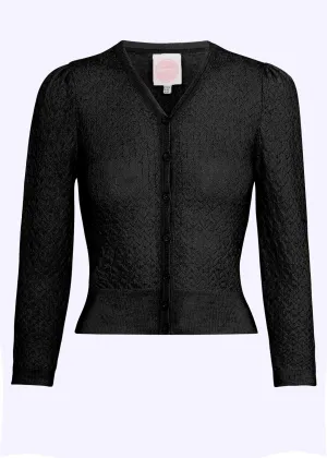 Delightful Daytime Cardigan i sort