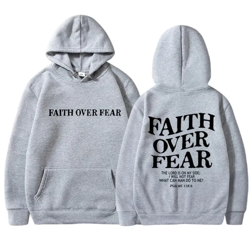 Faith over Fear hoodies