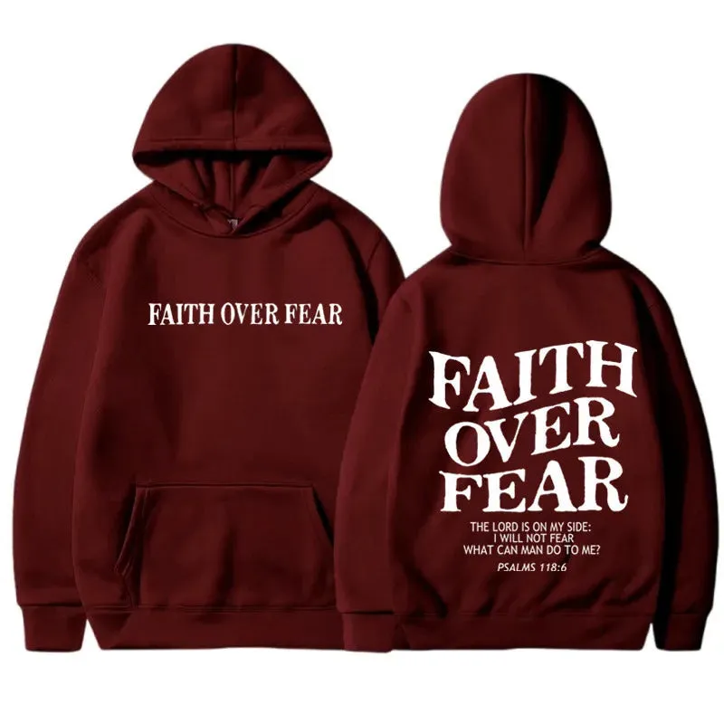 Faith over Fear hoodies