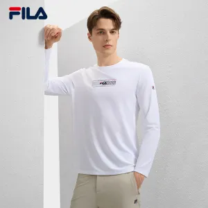 FILA CORE LIFESTYLE MODERN HERITAGE THE LOUVRE PALACE Men Long Sleeve Tee (White)