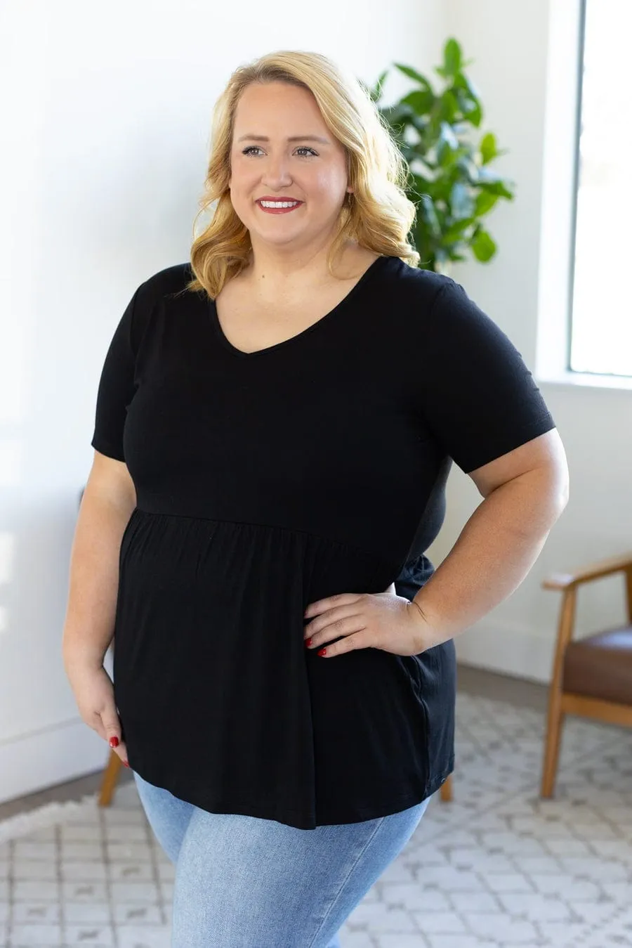 Flatter   Stretch Mini Ruffle Tees (solid colors!)