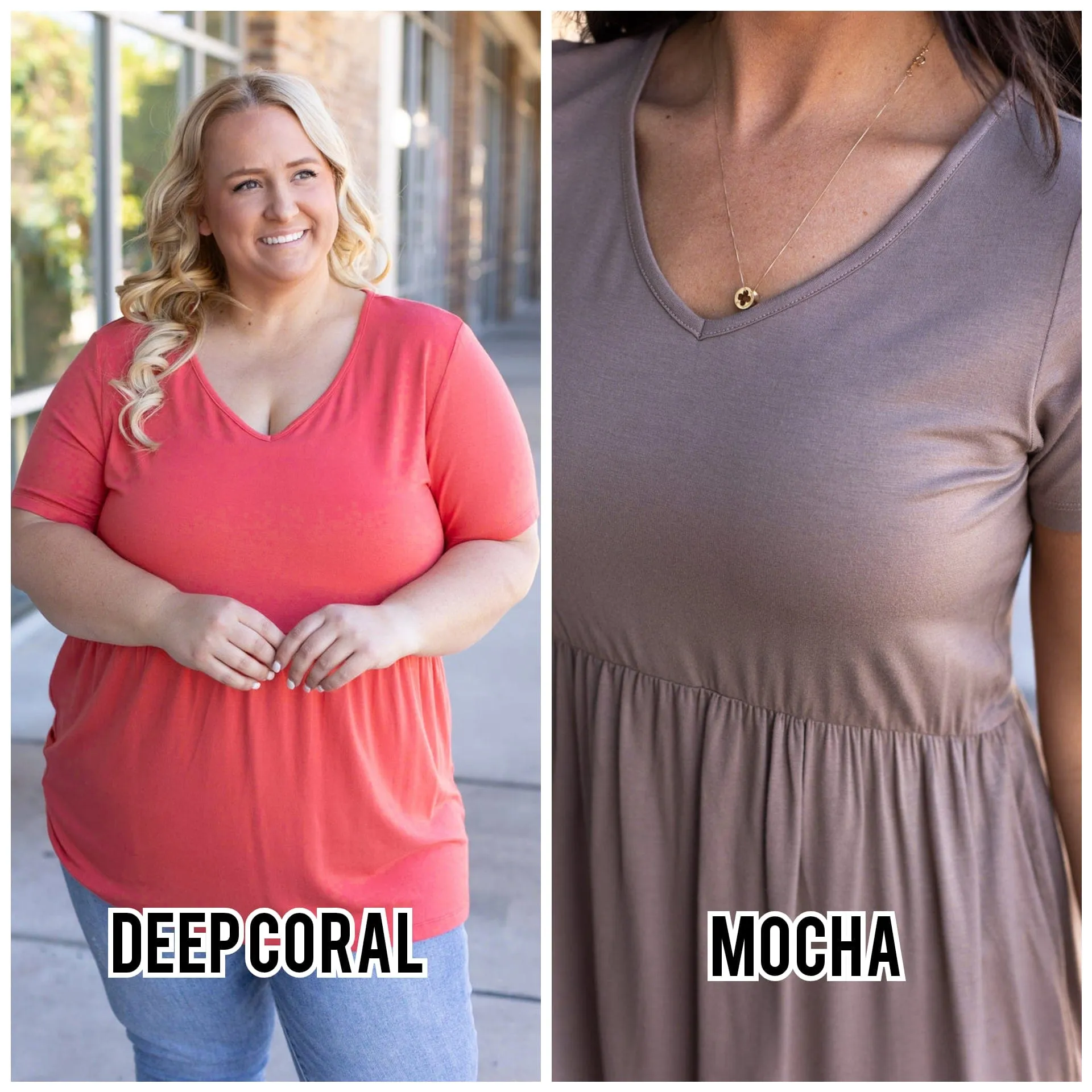Flatter   Stretch Mini Ruffle Tees (solid colors!)