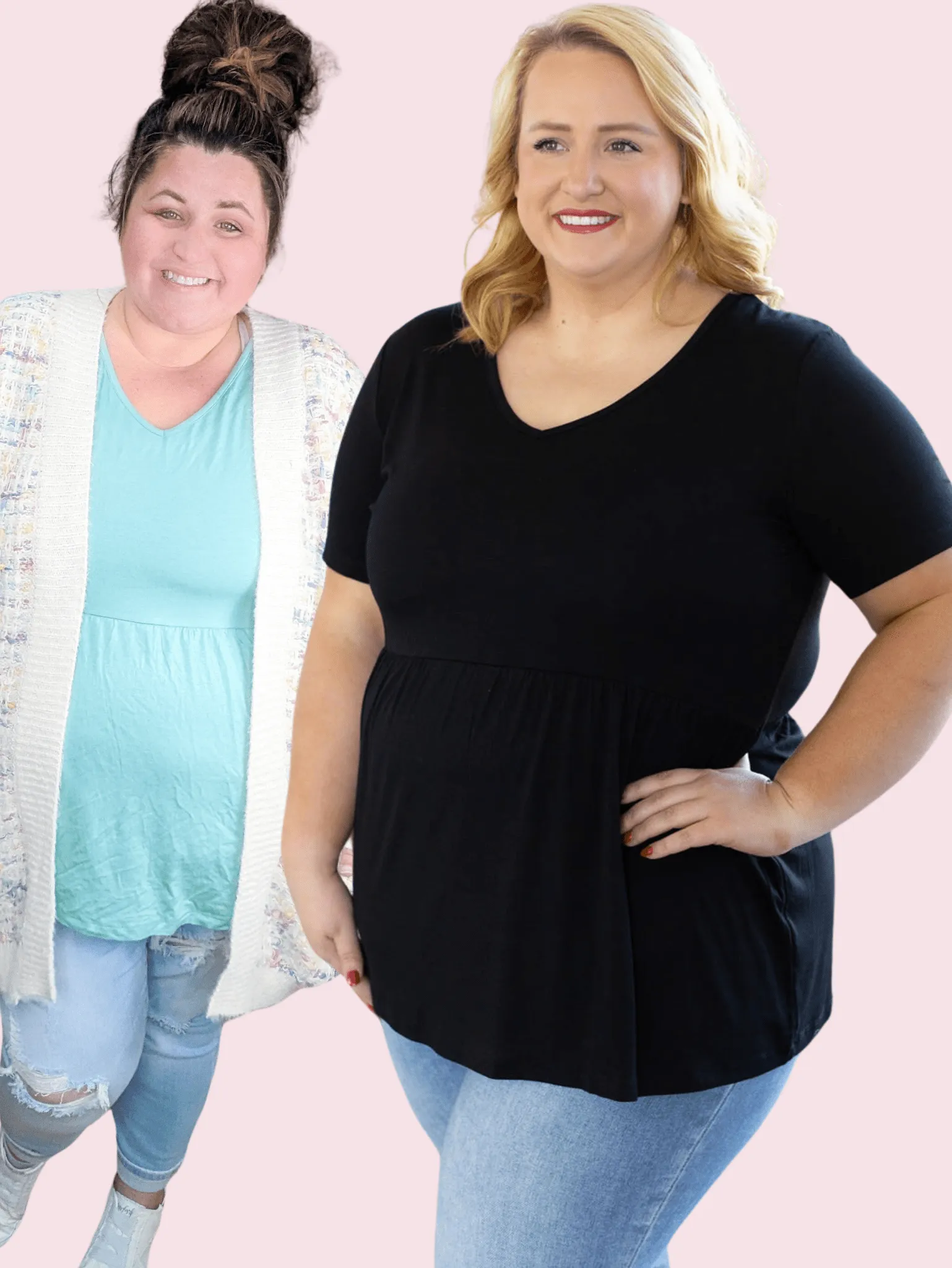 Flatter   Stretch Mini Ruffle Tees (solid colors!)