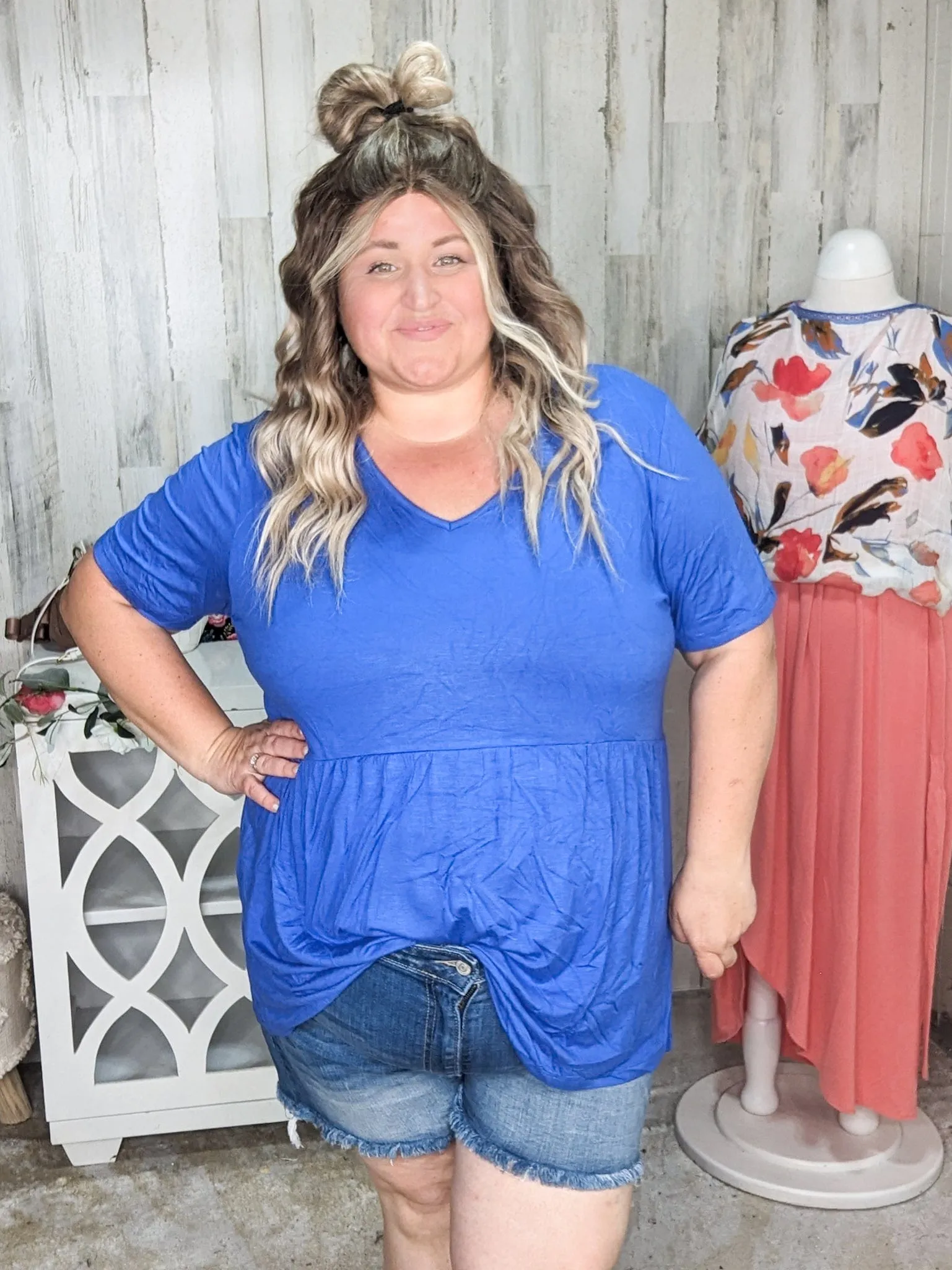 Flatter   Stretch Mini Ruffle Tees (solid colors!)