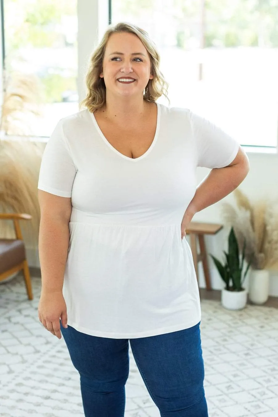 Flatter   Stretch Mini Ruffle Tees (solid colors!)