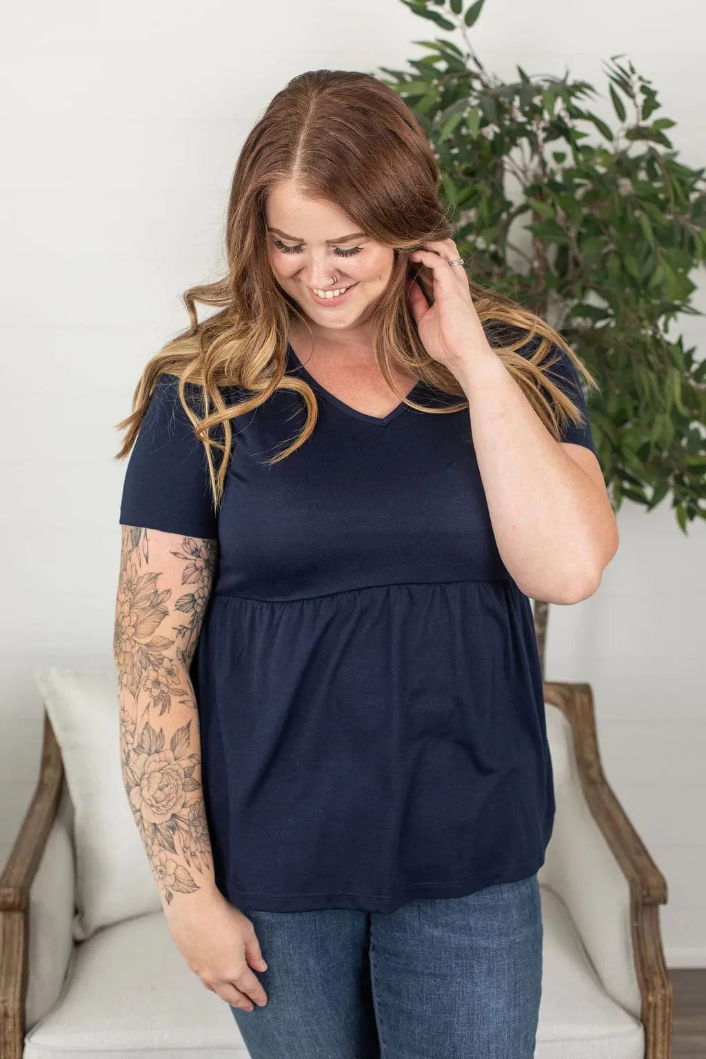 Flatter   Stretch Mini Ruffle Tees (solid colors!)