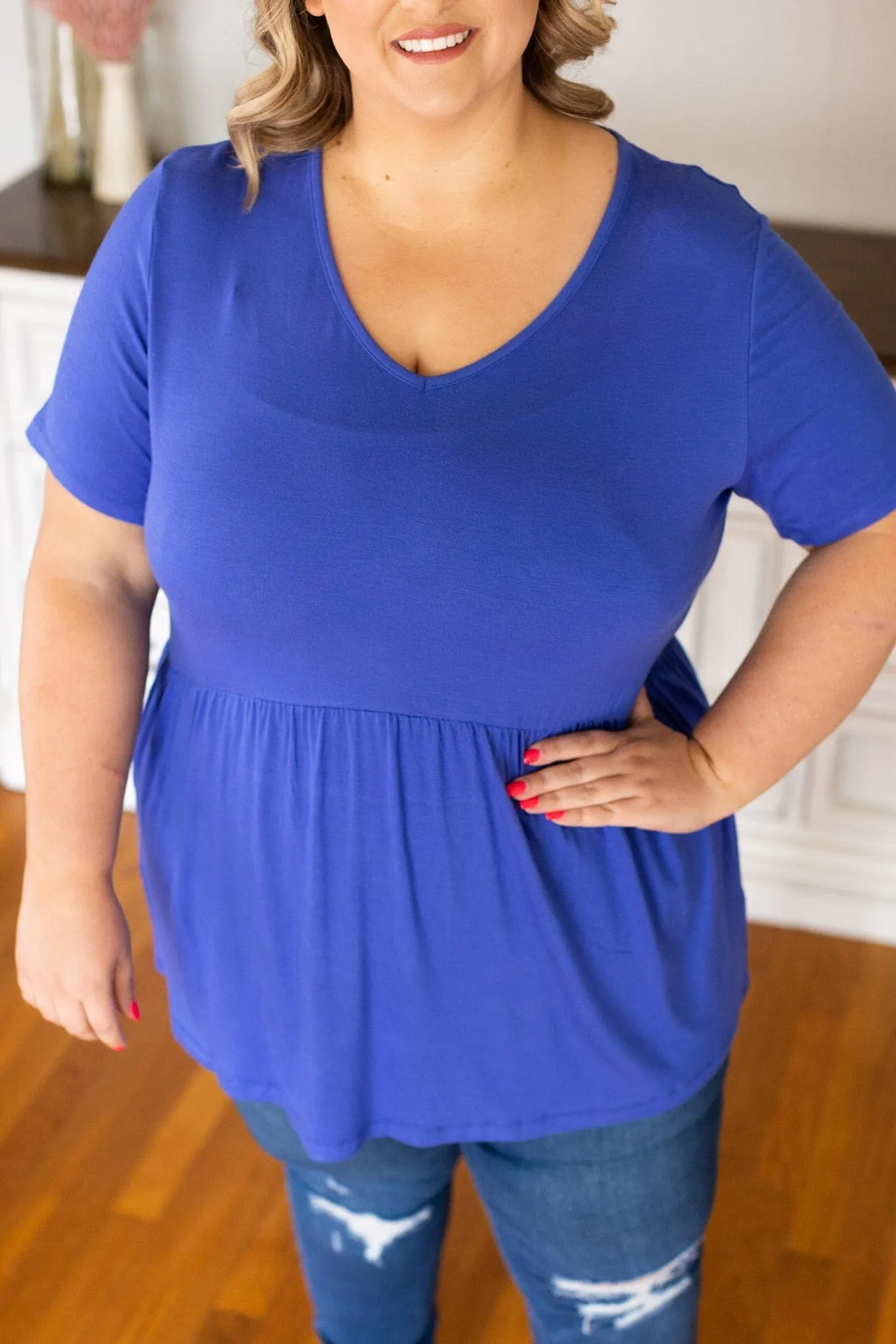 Flatter   Stretch Mini Ruffle Tees (solid colors!)