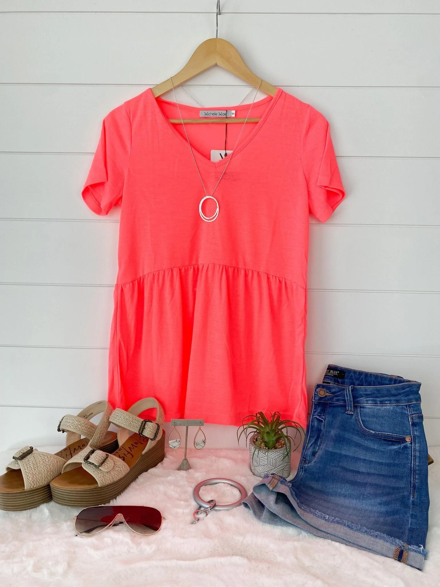 Flatter   Stretch Mini Ruffle Tees (solid colors!)