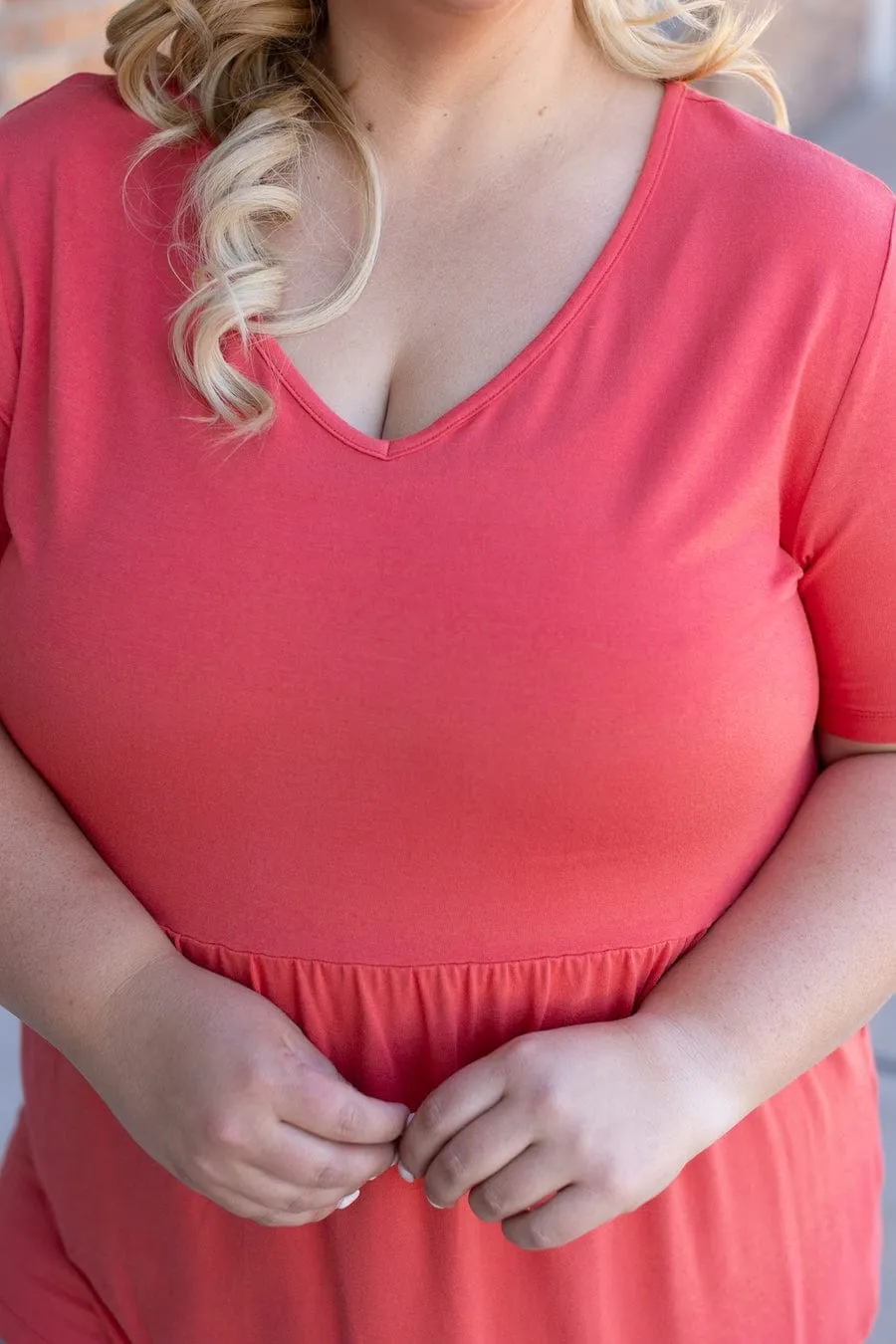 Flatter   Stretch Mini Ruffle Tees (solid colors!)