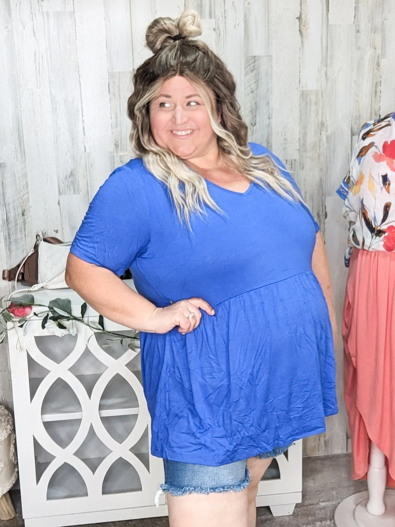 Flatter   Stretch Mini Ruffle Tees (solid colors!)