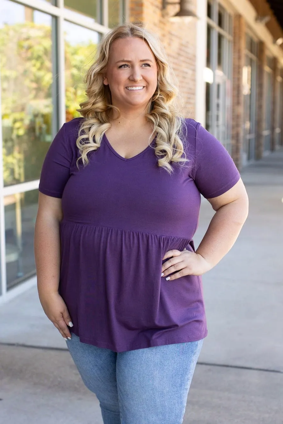 Flatter   Stretch Mini Ruffle Tees (solid colors!)