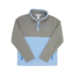 Fleece Half Zip Grantley Grey/Beale Street Blue
