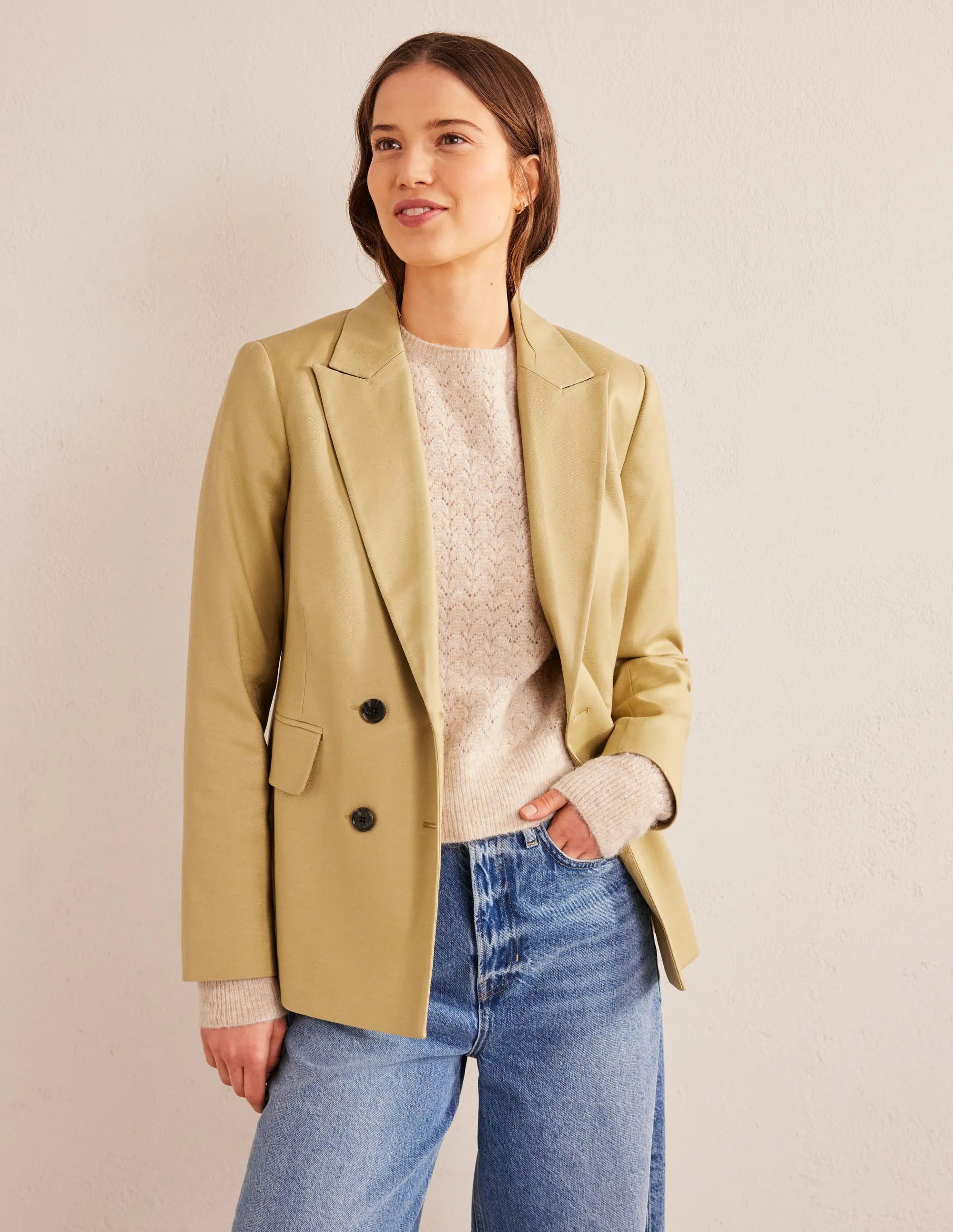 Fluffy Pointelle Jumper-Oatmeal Melange