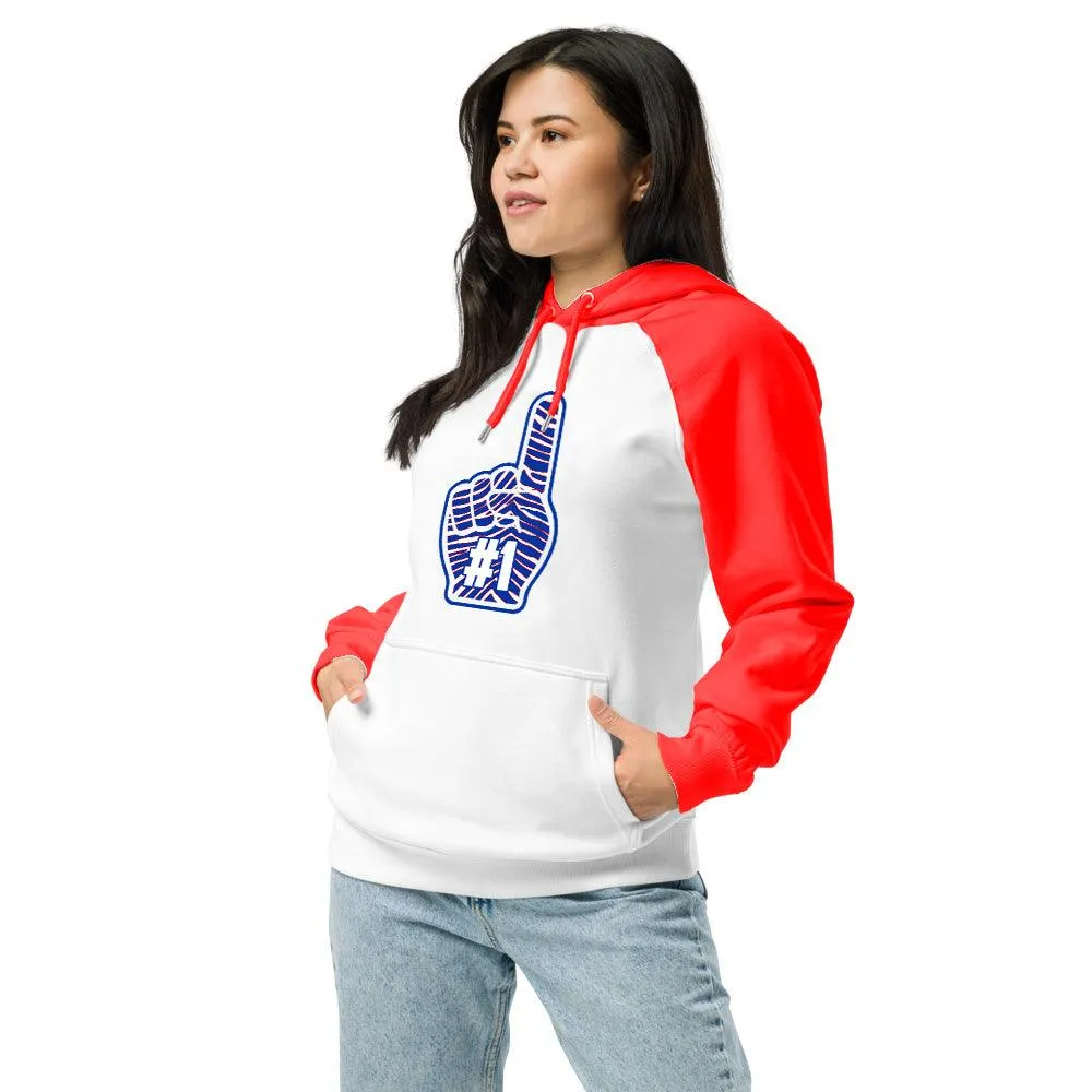 Football Team - Foam Finger - Performance Defender Hoodie - Red