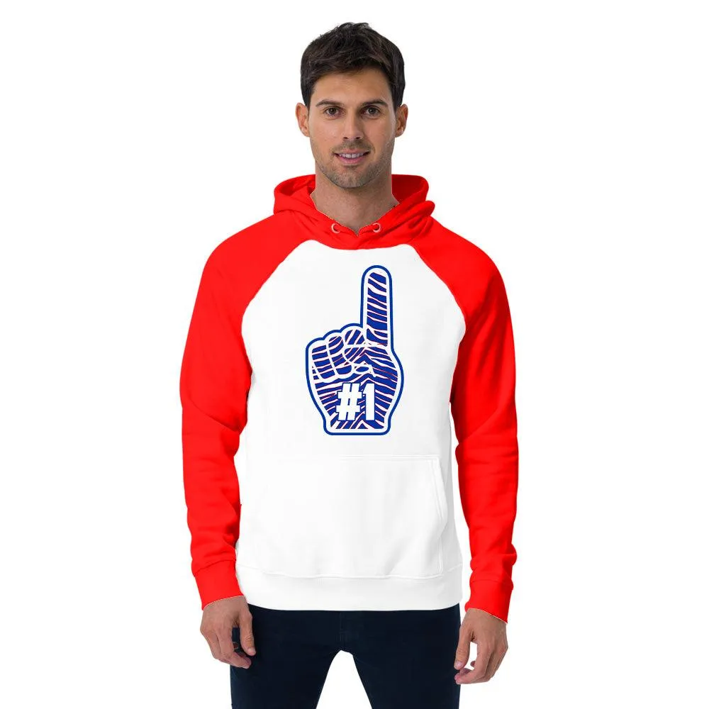 Football Team - Foam Finger - Performance Defender Hoodie - Red