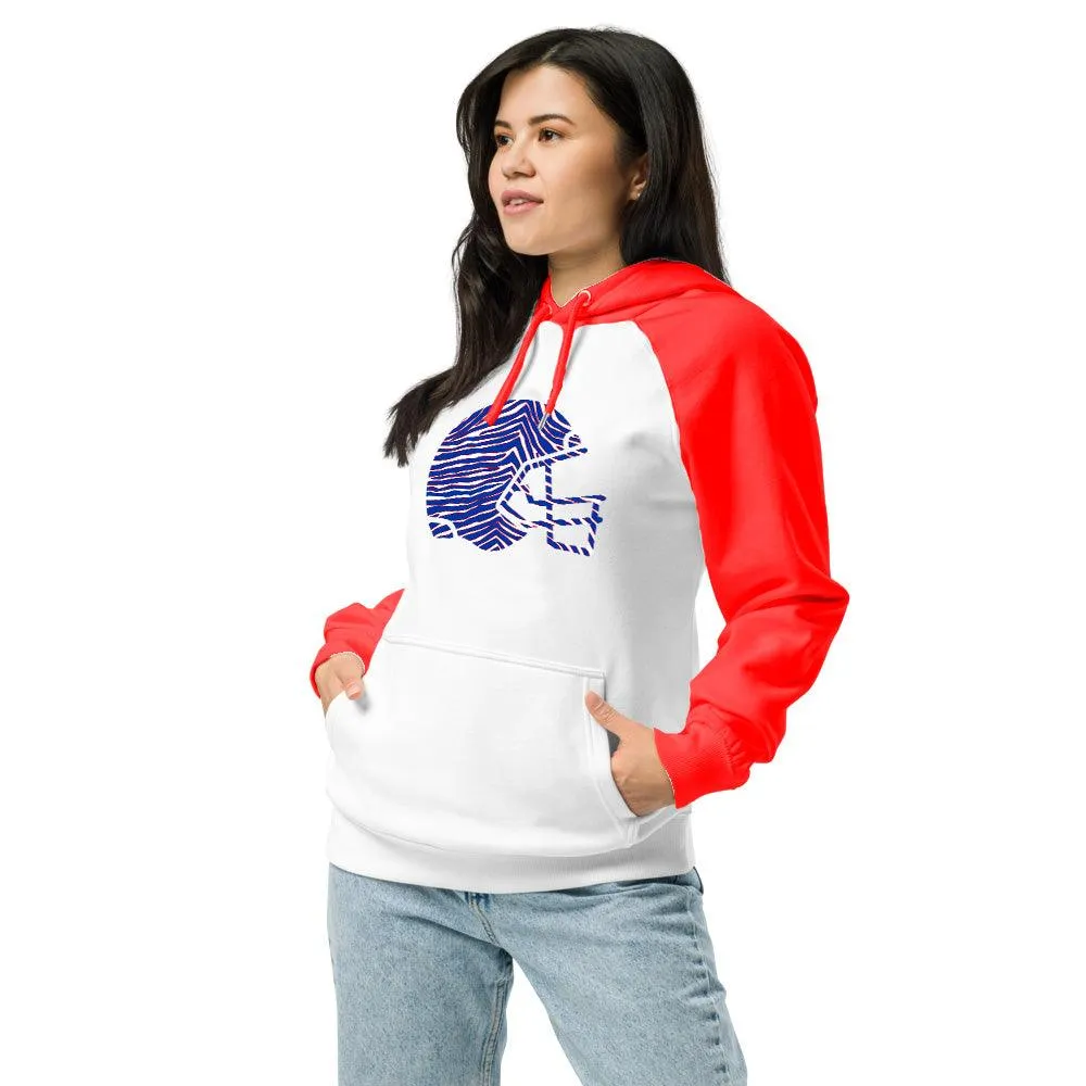 Football Team - Helmet - Performance Defender Hoodie - Red