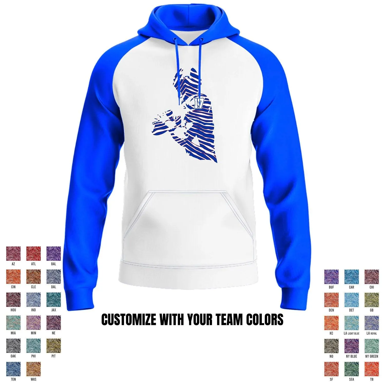 Football Team - Player - Performance Defender Hoodie - Royal
