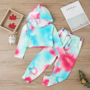 Girls Long Sleeve Tie Hooded Long Sleeve T-shirt & Pants Buy Childrens Clothes Wholesale