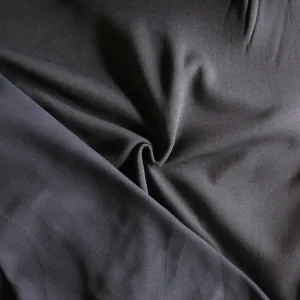 Heathered Black/Brown Powerstretch Fleece Knit Fabric