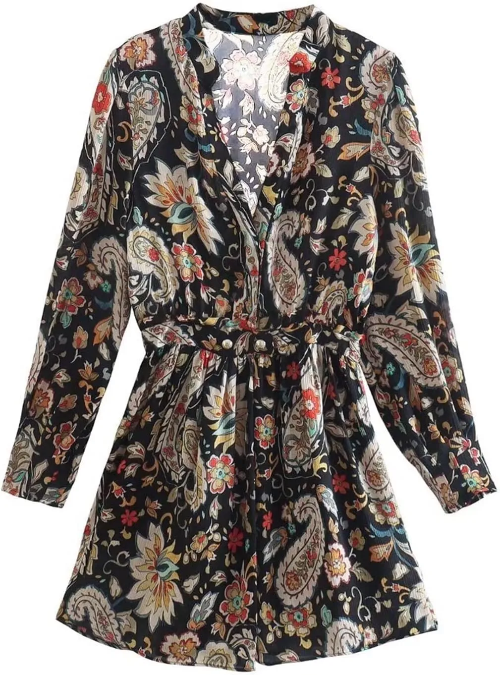 Henry Printed Ruffle Dress