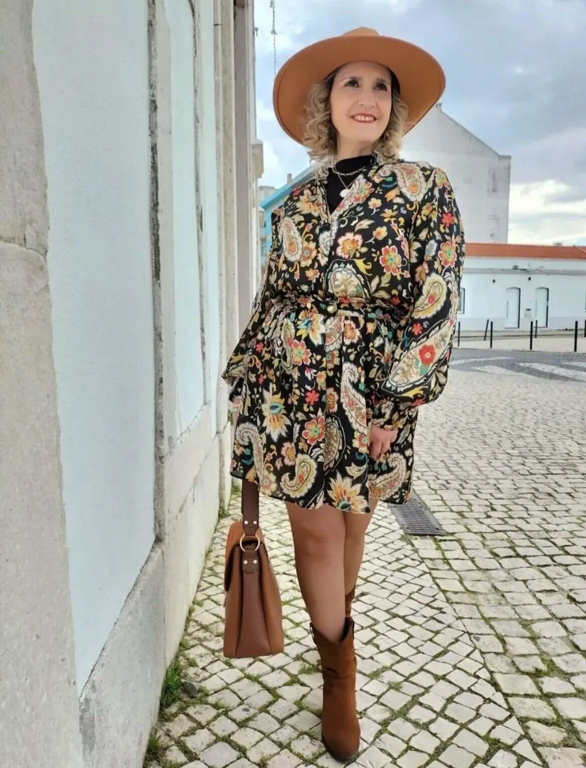 Henry Printed Ruffle Dress