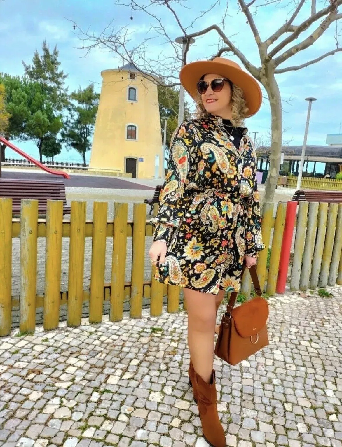 Henry Printed Ruffle Dress