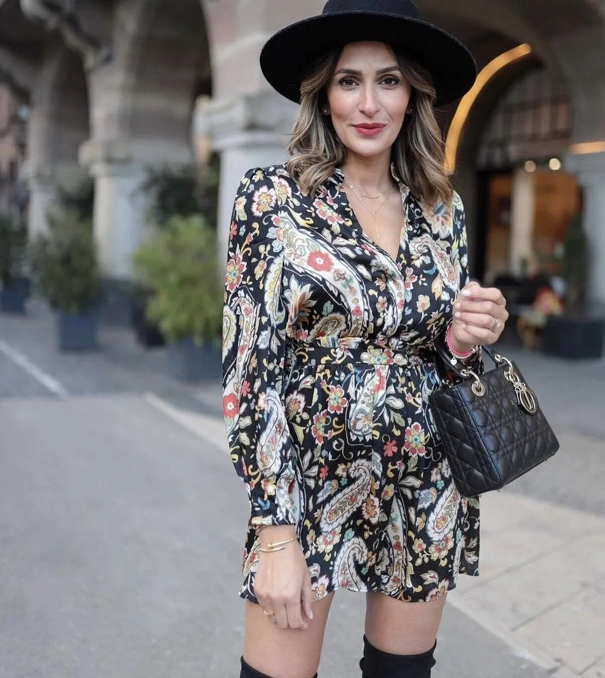 Henry Printed Ruffle Dress