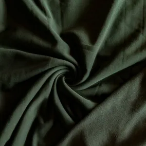 Hunter Green Polartec Powerstretch Fleece Knit Fabric - 32" Remnant