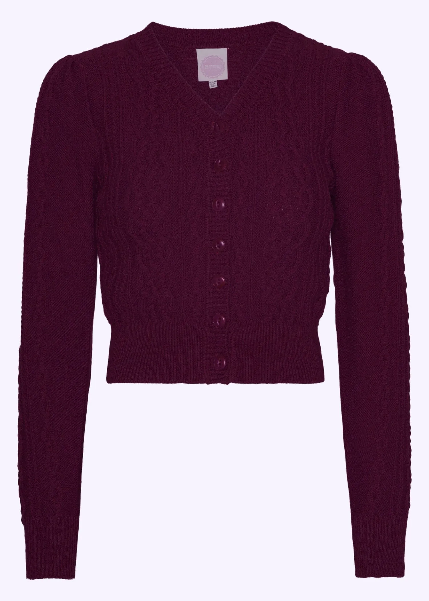 Ice Breaker Cardigan i 'plum'