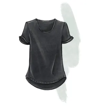Impact promo: Women's Scoop neck tee in Charcoal