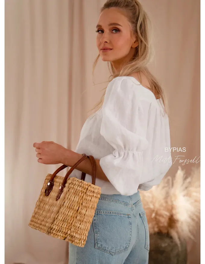 Isla Linen Blouse White